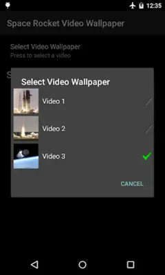 Space Rocket Video Wallpaper android App screenshot 4